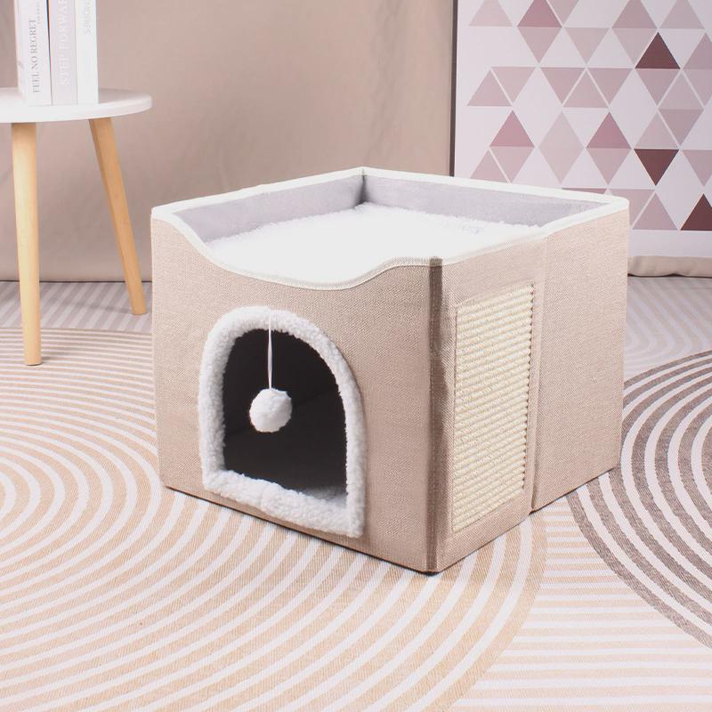 跨境热卖宠物凳宠物窝厂家直销猫抓板可折叠猫窝狗窝四季通用带