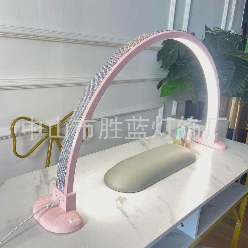 半月nailslight灯美容院桌面纹绣灯美甲照明灯紫色彩钻美容灯