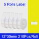 5标签贴纸高品质标签打印纸纯白色彩色热敏不干胶防水卷