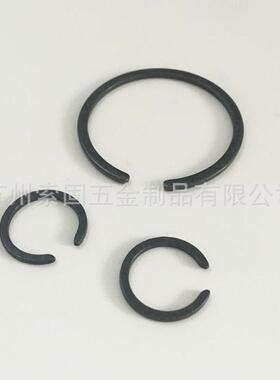 无耳轴用挡圈M2400碳钢压扁钢丝挡圈Φ4-Φ26发黑轴承止动环