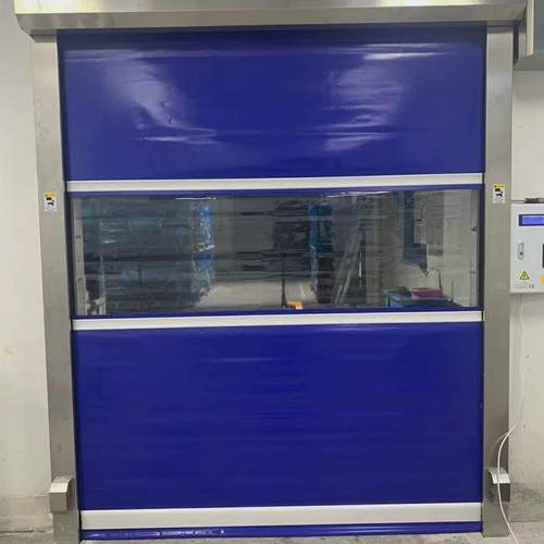 卷帘门定制不锈钢风淋室货淋伸缩门自动感应门快速电动pvc室防尘