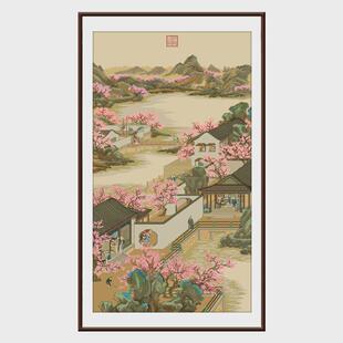 i9at雍正十二月全系列国画2024新款线绣客厅大气十字绣名画手工自