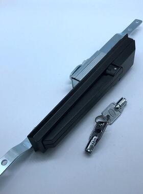 ms830黑色配大柜门锁舌连杆锁，天地锁，锁，配电箱门锁，机柜锁