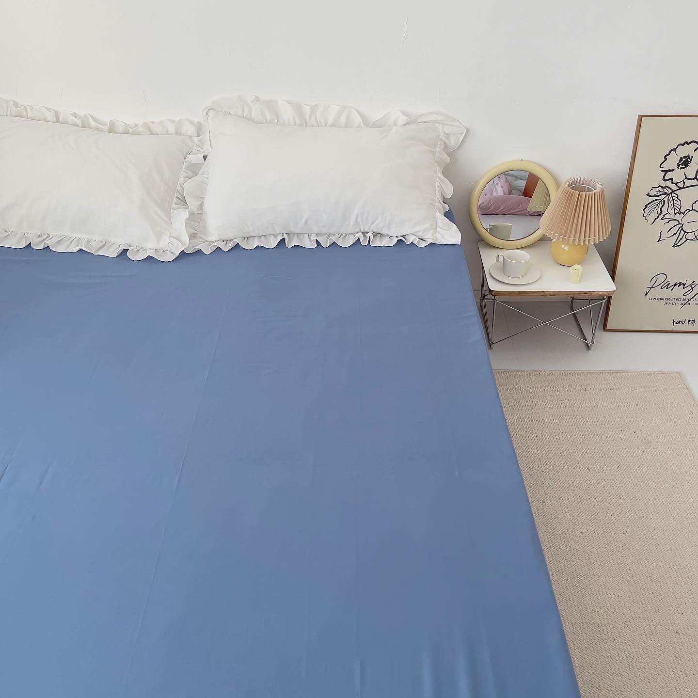 ip9d温柔拥抱｜细腻且柔软50支磨毛床单加厚纯色床笠单件秋冬