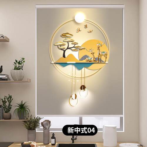 2o6x定制卷帘卧室厨房免打孔安装窗户遮阳帘卫生间遮光窗帘卷拉
