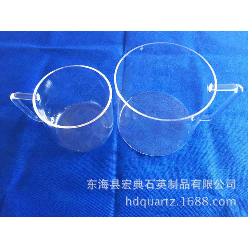 超大实验烧杯400-5000ml带把手石英烧杯石英烧瓶石英仪器器皿