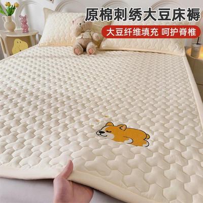 大豆租房床垫家用软垫宿舍学生单人床褥卧室纤维榻榻米垫