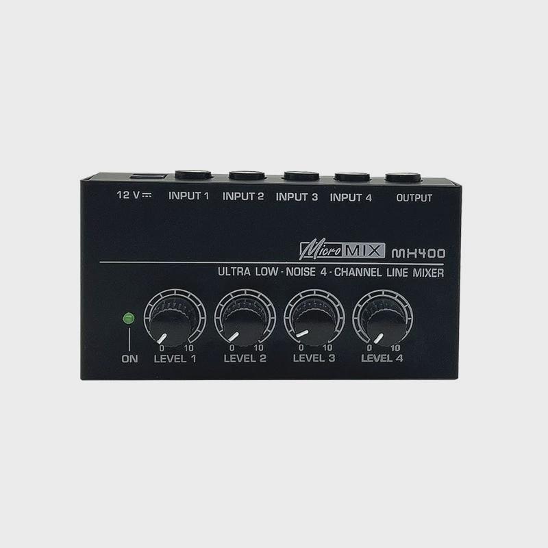 mx4004通道信号混音器四进一出乐器话筒混合输出调音台音频混合