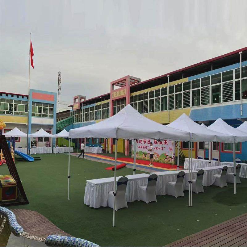 定制户外帐篷3x3摆摊四脚遮阳棚半自动支架撑收方便四角活动帐篷