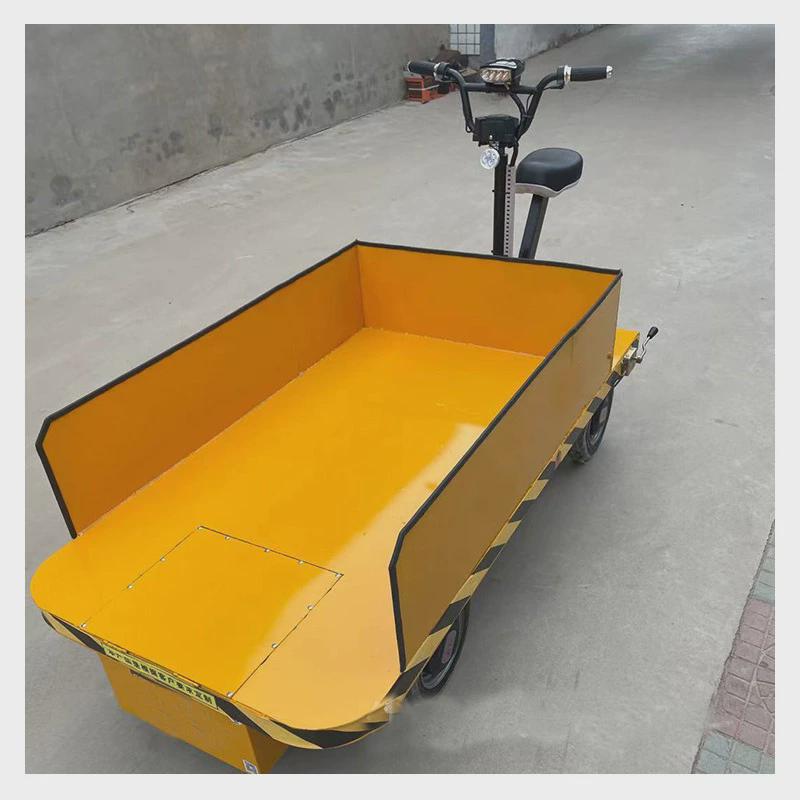 四轮可平板车电动倒骑1吨2吨3吨仓库手推车拉货专用运输平板车