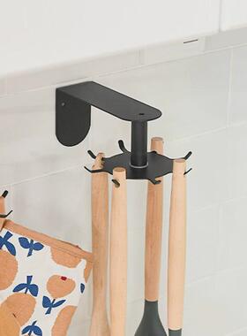 9wor不锈钢锅铲汤勺架多功能放厨具铲子勺子收纳架转置厨房旋家用