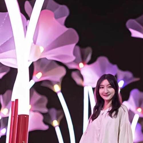 led喇叭花灯户外防水景观灯道路亮化灯光广场公园牵牛花灯草坪灯