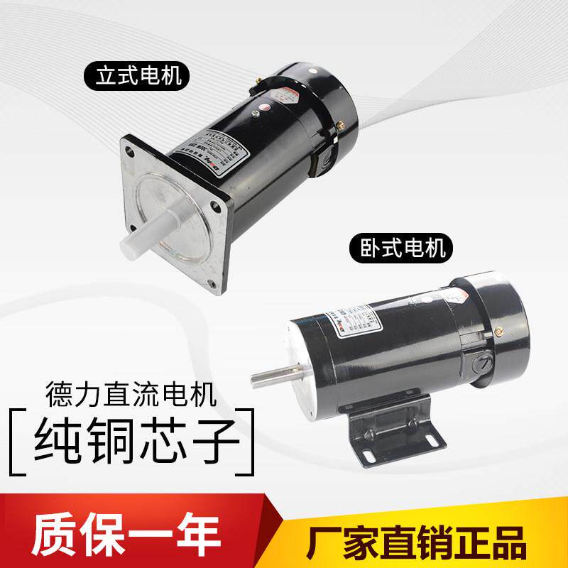 芜湖德力DULY立卧式300W永磁直流电机ZYT22-22018制袋机马达220V