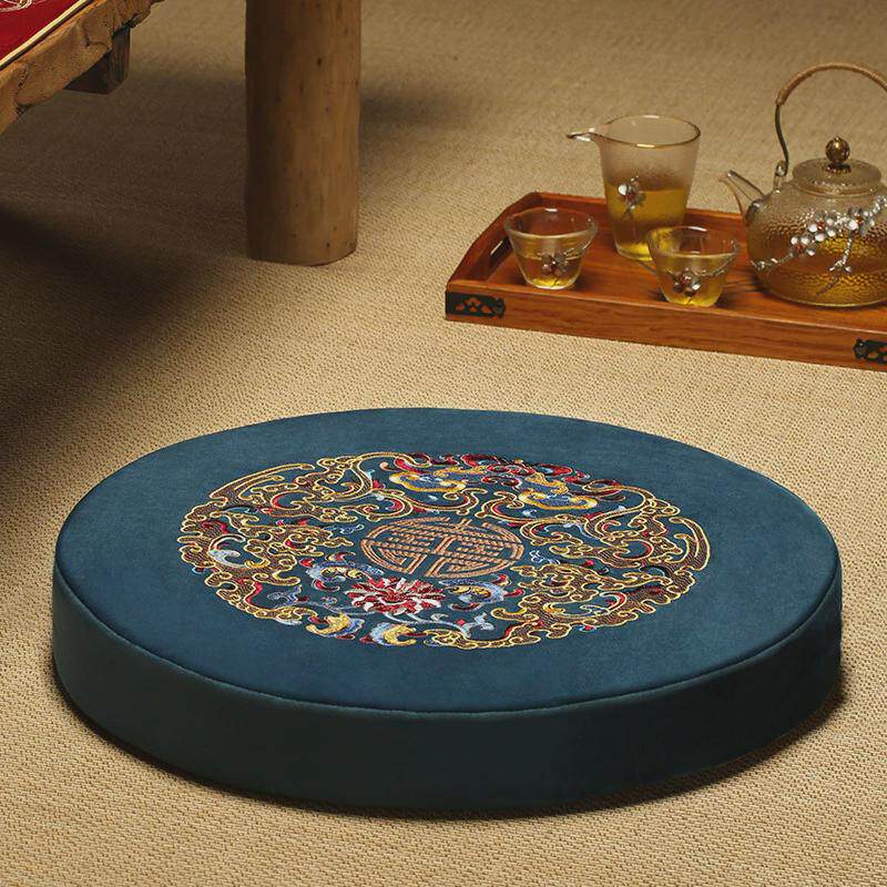 华幔盛庭蒲团坐垫圆形地上打坐垫禅修垫佛家跪拜垫垫大礼拜佛家用