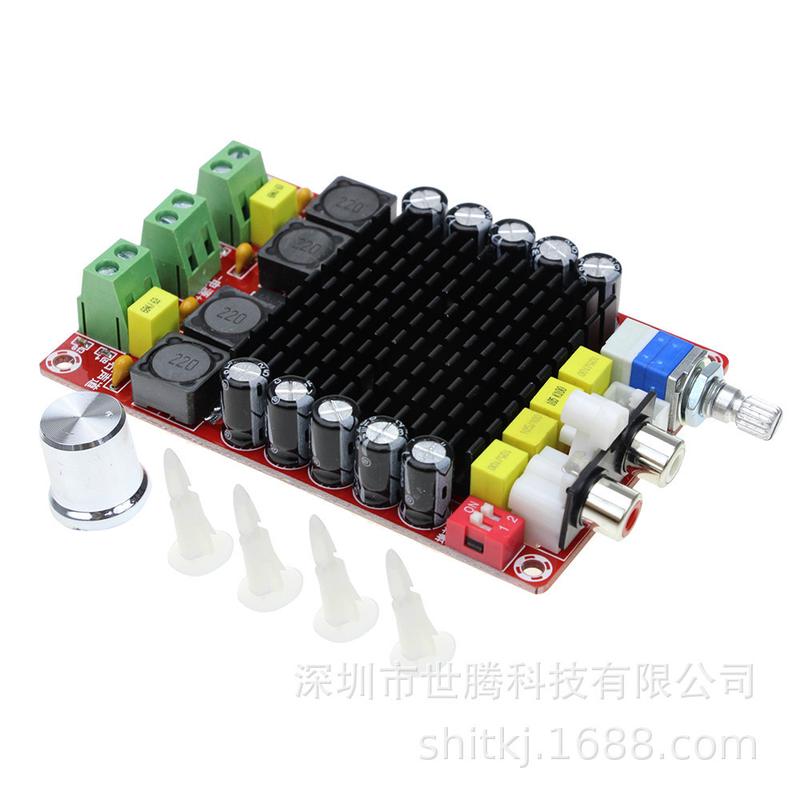 热销xh-m510tda7498直流数字功放板大功率14-34v汽车功放2*100w