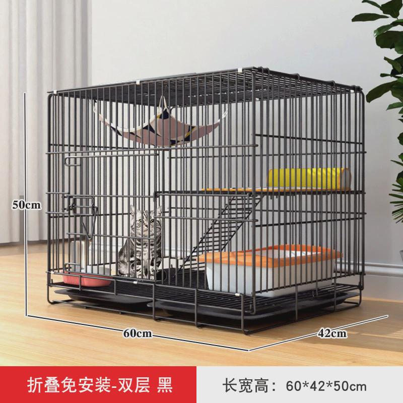 砂两层家用小户型猫咪别墅室内不占地窝猫笼子盆一体猫舍屋爆款