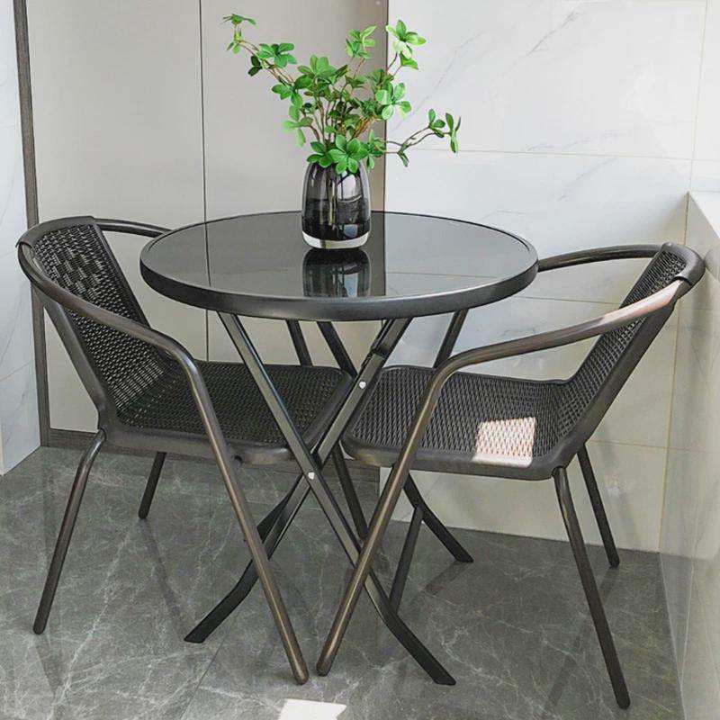 阳台休闲桌椅露天茶桌椅小户型一桌两椅折叠组合户外桌椅套装组合,住宅家具,桌椅套件,淘宝优惠券,粉丝福利购,淘宝优惠卷