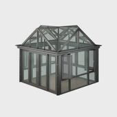 深圳别墅露台阳光房厂家花园欧式 防晒防雨封阳台户外遮阳玻璃房