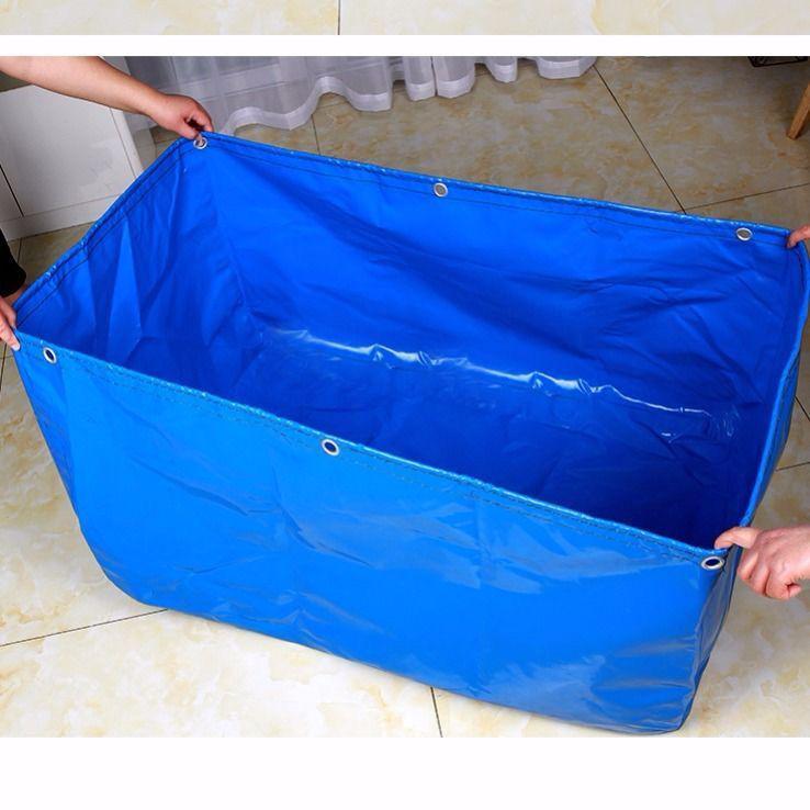 ll折叠帆布水池刀刮布水池养鱼池储水池加厚大型养虾池帆布鱼池