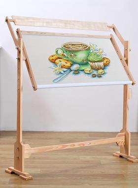 木制十字绣架子大号十字绣架实木绣架绣花架子可调绣框