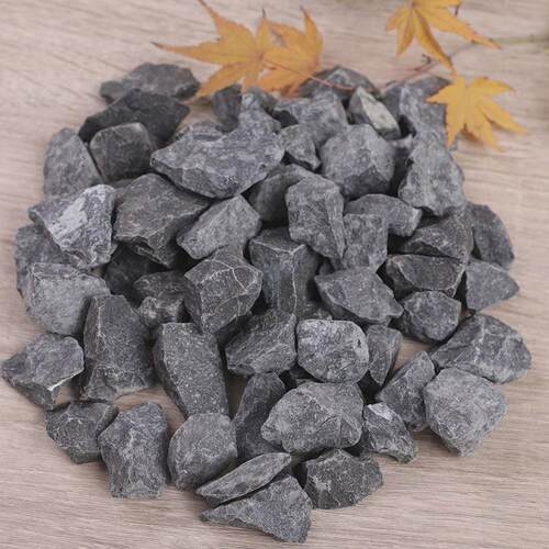 黑色砾石枯山水深灰色砾石洗米石日式庭院装饰青石碎石子水洗石