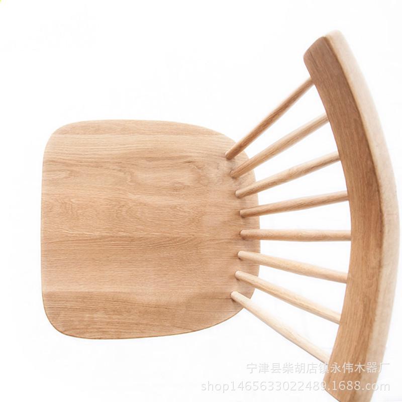 hf2x纯实木餐椅批发电脑椅现代简约时尚厂家白橡木桌椅