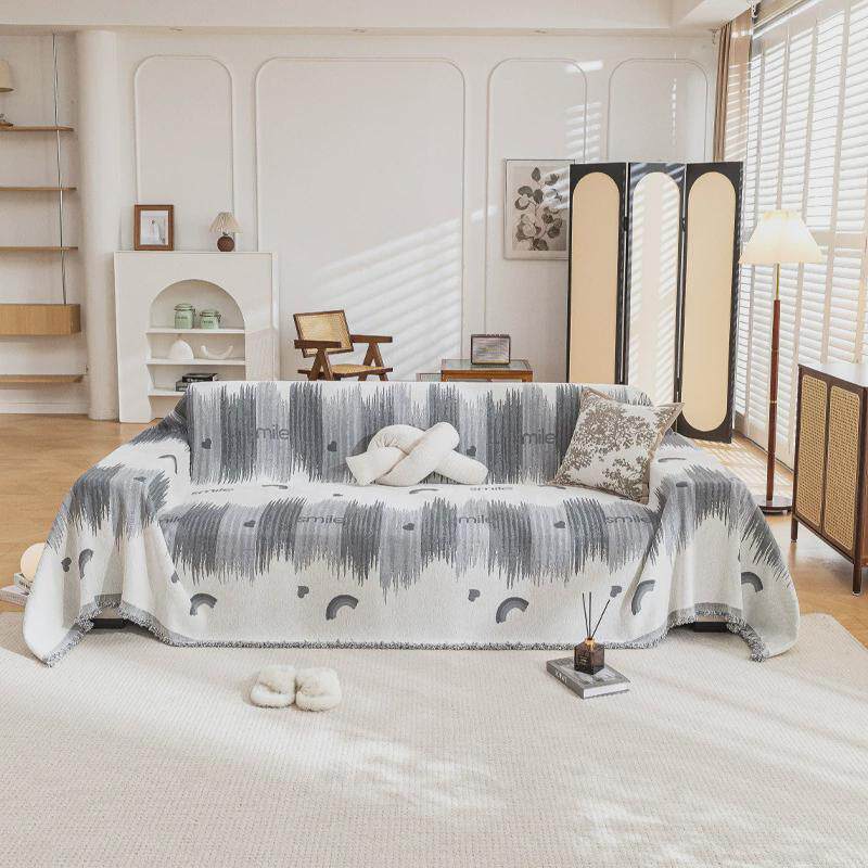 彩虹雪尼尔沙发套沙发巾高密加厚沙发盖布四季通用客厅防尘轻奢毯,居家布艺,沙发垫,淘宝优惠券,粉丝福利购,淘宝优惠卷