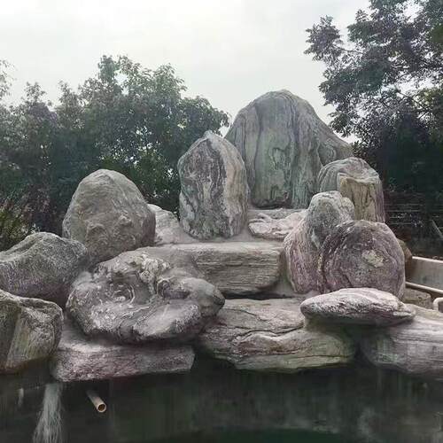 热销切广场供应庭院别墅片石公园景观装饰假山摆件山水庭院浪花景