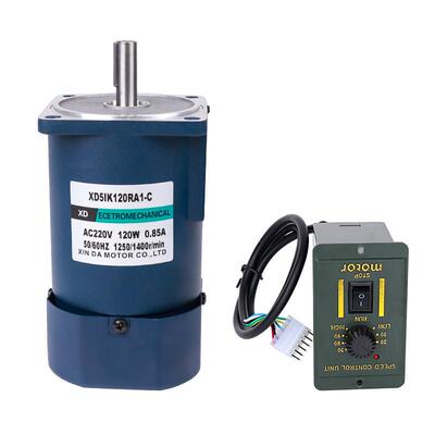 工厂定制220v交流高速转调120w传输带正反转马达2800电机速电动机