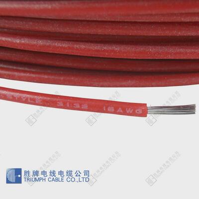 胜牌工厂度高温硅胶软线高温电子线束ul3132-28awg150直供300v