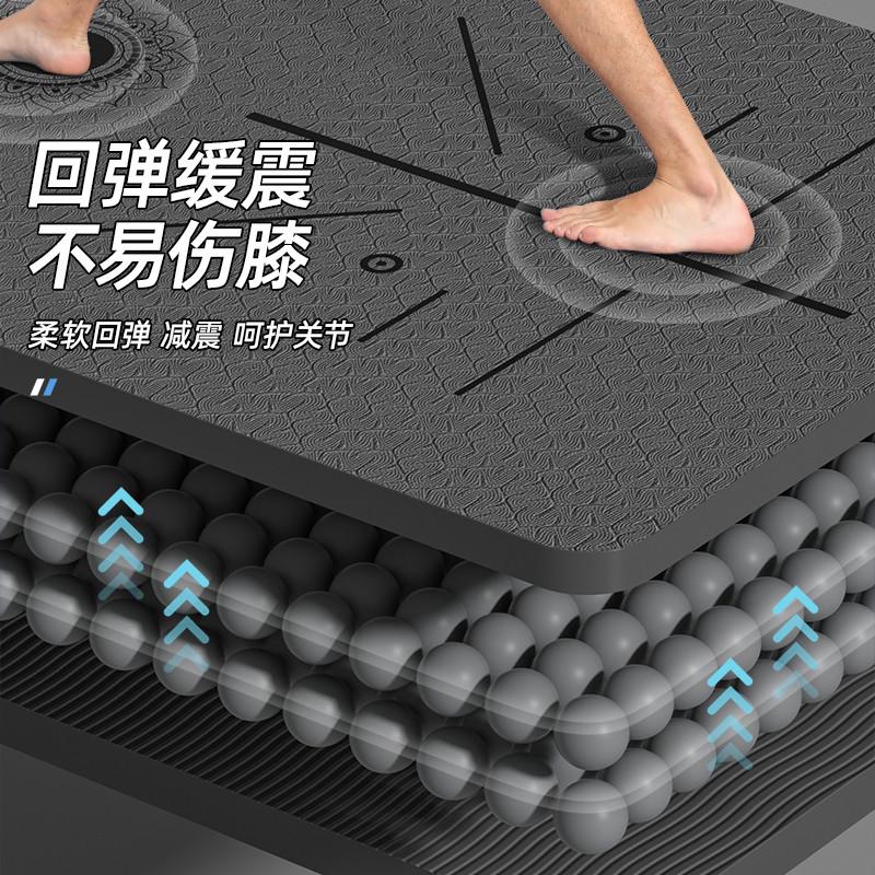 极速男士健身垫加宽加长加厚隔音减震防滑家用地垫训练运动垫子瑜