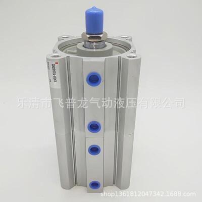 smc薄型气缸cdq2b100-50-50-dcm多位力气缸倍气缸双行程气缸