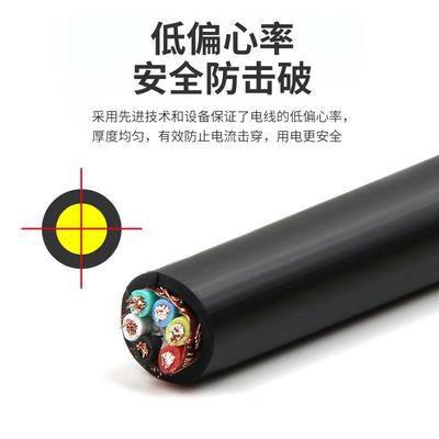 #国标纯铜网RVVP屏蔽线2芯0.30.50751.5平方控制信号线屏蔽电缆