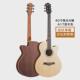 41寸单板民谣吉他亮光云杉面单木吉他学生入门guitar乐器工厂