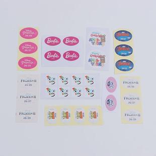 厂家直供彩色封口标签圆形贴服装吊牌分色贴彩色区分贴纸