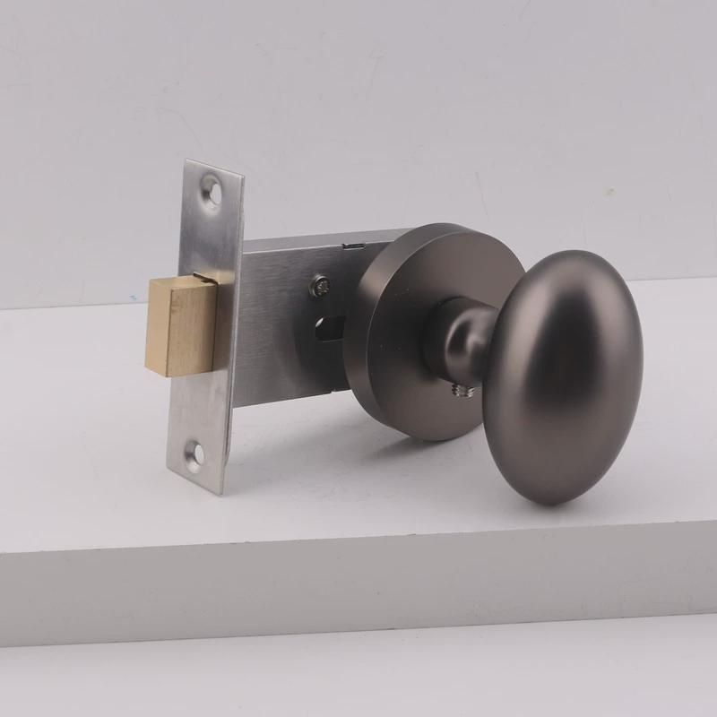 美式锁隐形门锁室内暗门锁欧式仿古单面金色黑色球形门把手房门锁