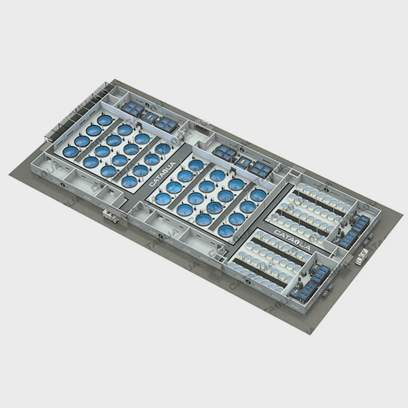 崇睿循环水养殖白对虾南美标准车间ras系统产品工厂化水产养殖