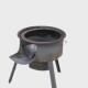 户外可移动野餐炉一体式 烧水炉农村三角做饭柴火炉 多功能升级款
