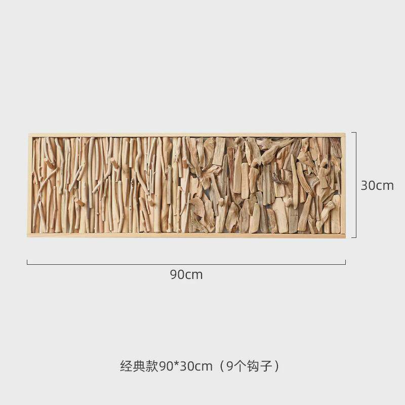 创意手工实木衣帽钩壁挂卧室玄关门后衣架免打孔墙上挂衣钩装饰品
