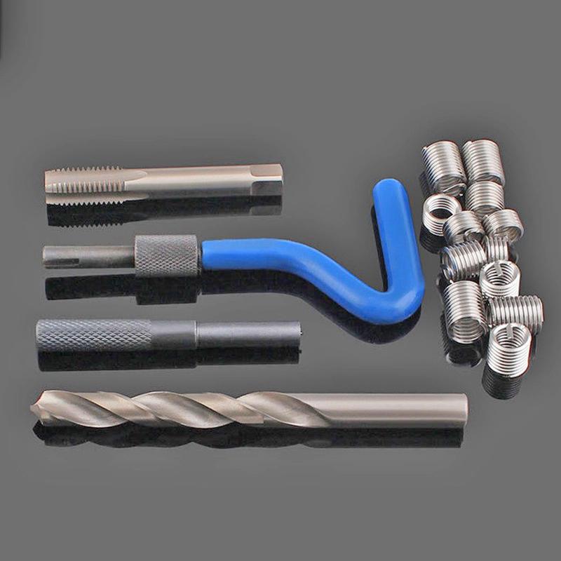 m3-m16钢丝螺套/螺套丝攻螺冲断工具/卸套器/套器牙套四件套装