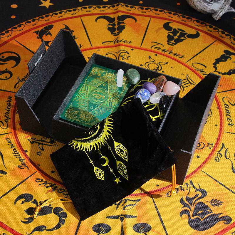 2022新款tarot塔罗牌金箔变色彩印塔罗牌塑料pvc12*7塔罗可代发
