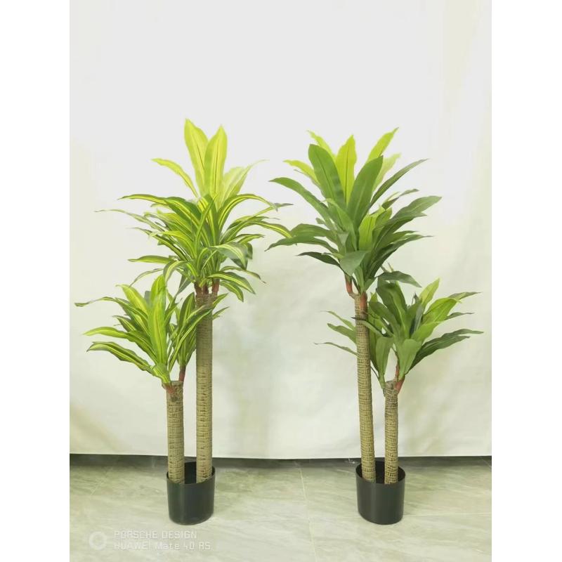 北欧风仿真绿植巴西木盆栽室内装饰摆件落地盆景铁树热带橱窗