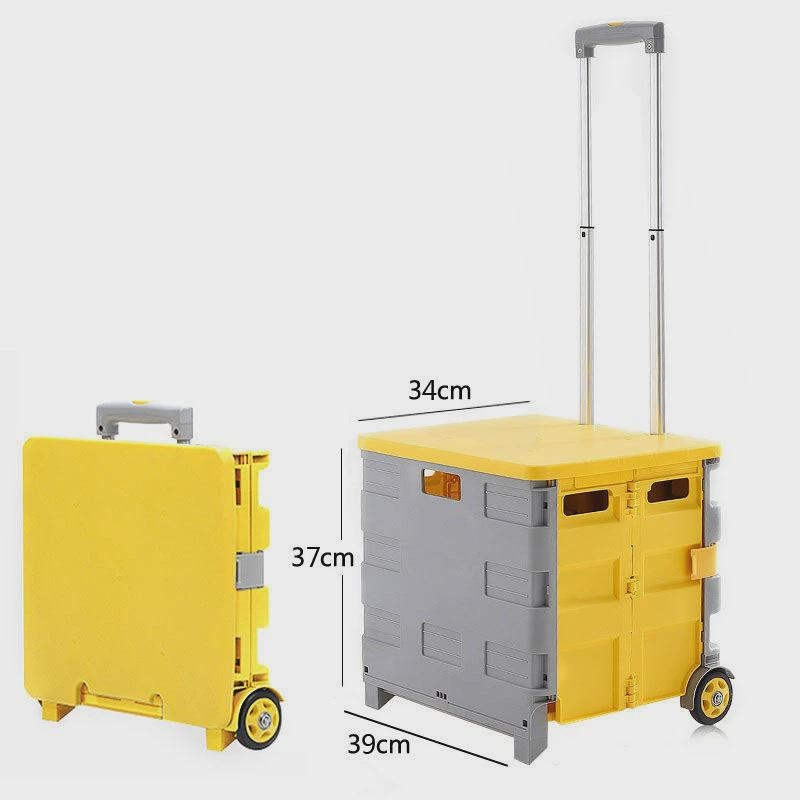 美式折叠买菜车小拉车购物爬楼轻便携家用手拉杆超市推车拖车菜篮