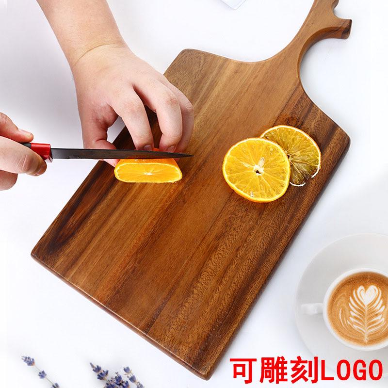 相思木寿司板实木牛排板托盘餐厅家用面包砧板披萨板木盘餐具刻字