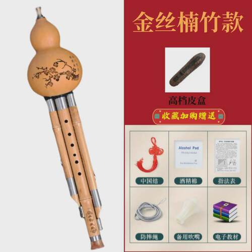 葫芦丝专业演奏乐器金丝楠竹胡降B调cgf儿童小学生成人初学者防摔