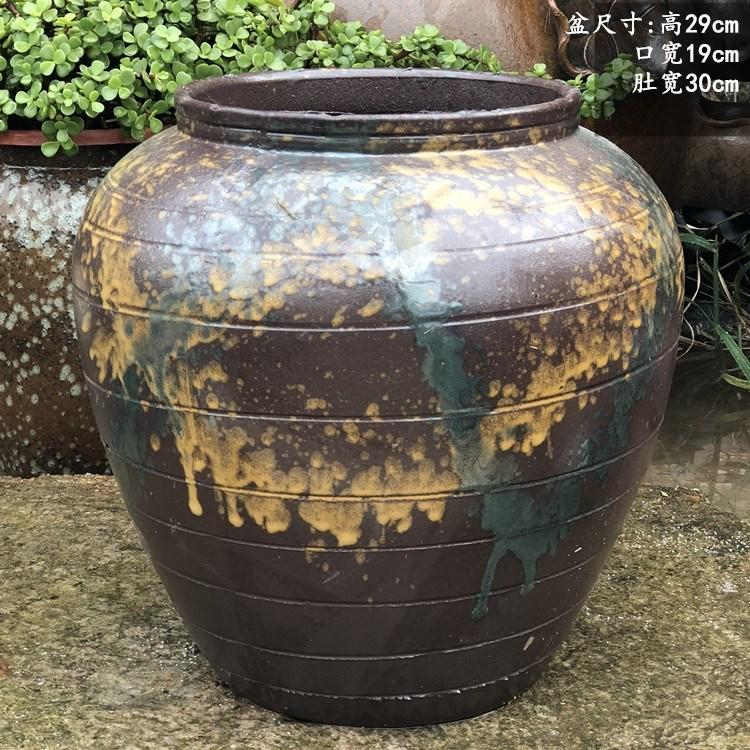 老式老式陶盆老旧陶罐土陶鱼缸红土陶花盆瓦盆土泥瓦花盆泥盆厂家