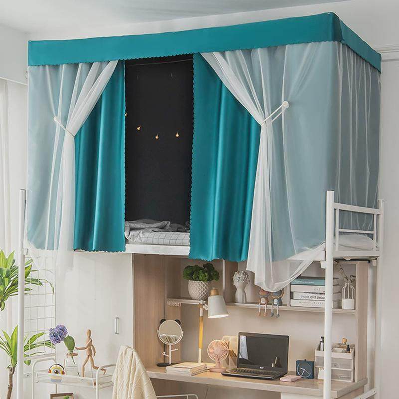 BG54加厚物理强遮光学生宿舍床帘寝室上铺下铺素色床幔蚊帐一体式,床上用品,蚊帐,淘宝优惠券,粉丝福利购,淘宝优惠卷