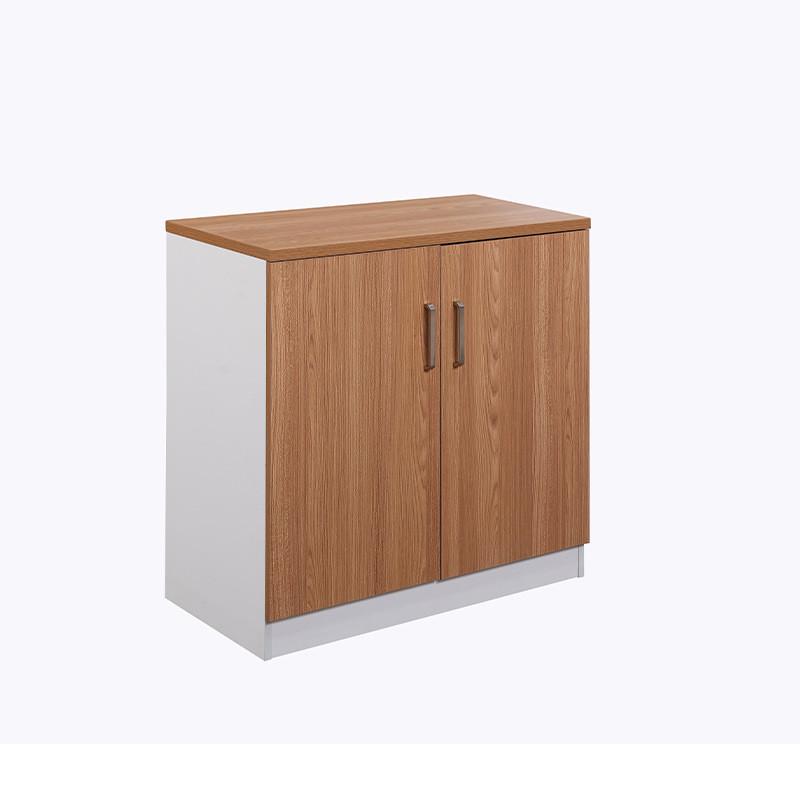 公司简易办公室储物木质文件柜 写字楼带门落地办公隔断资料矮柜