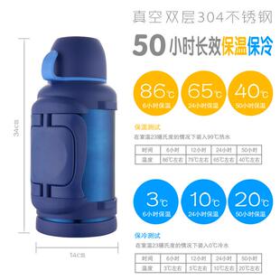 天牛3升保温壶5不锈钢大容量旅行壶户外车载钓鱼水壶4L男大保温杯