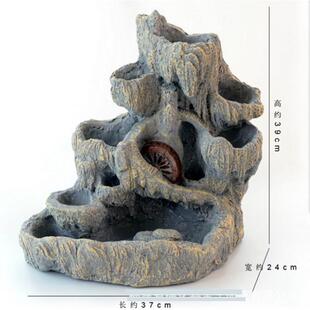 仿真绿植假山多肉植物花盆创意空中花园田园树脂树脂微景观摆件